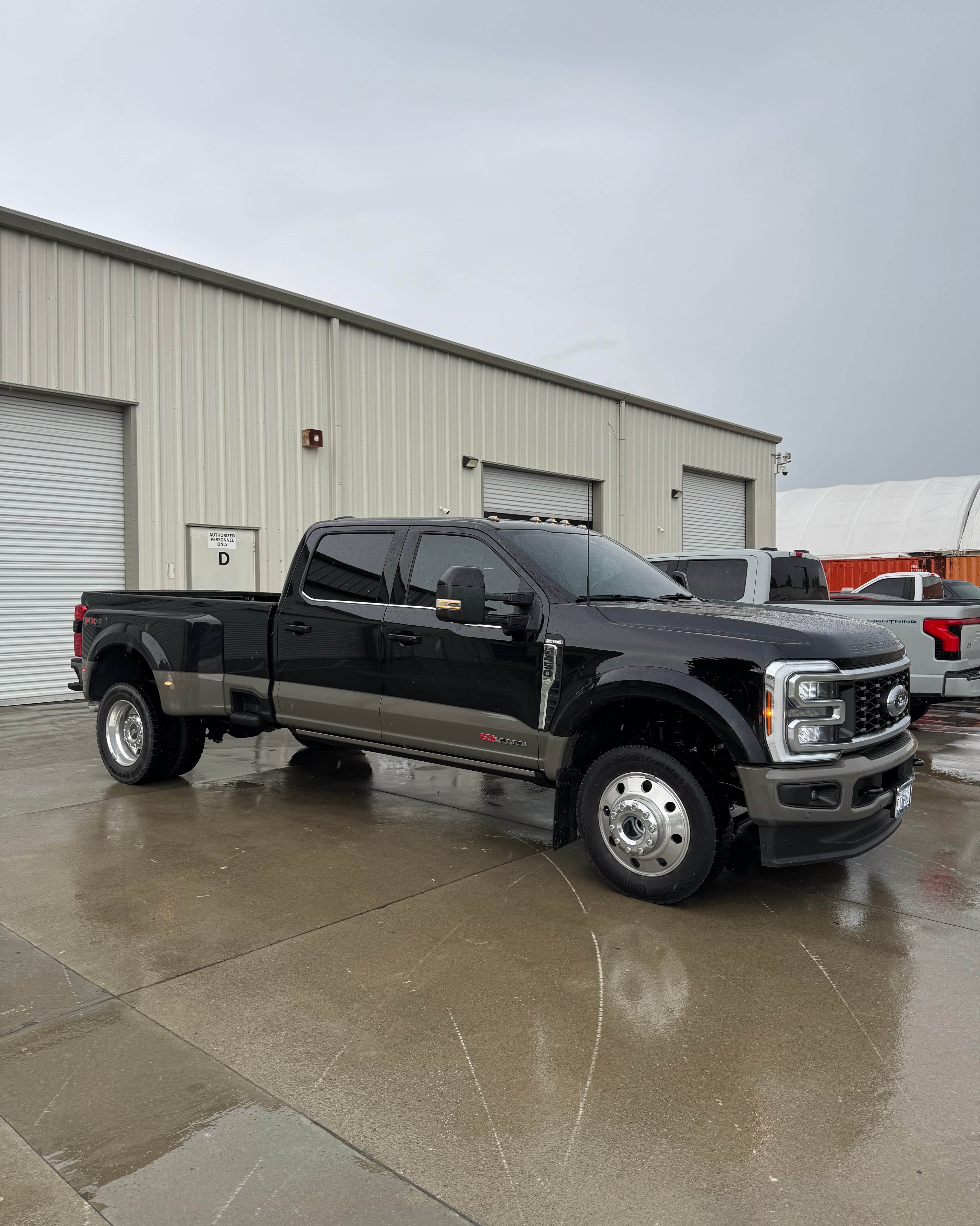 Ford F-350 Super Duty dually with black window tint in Merced County