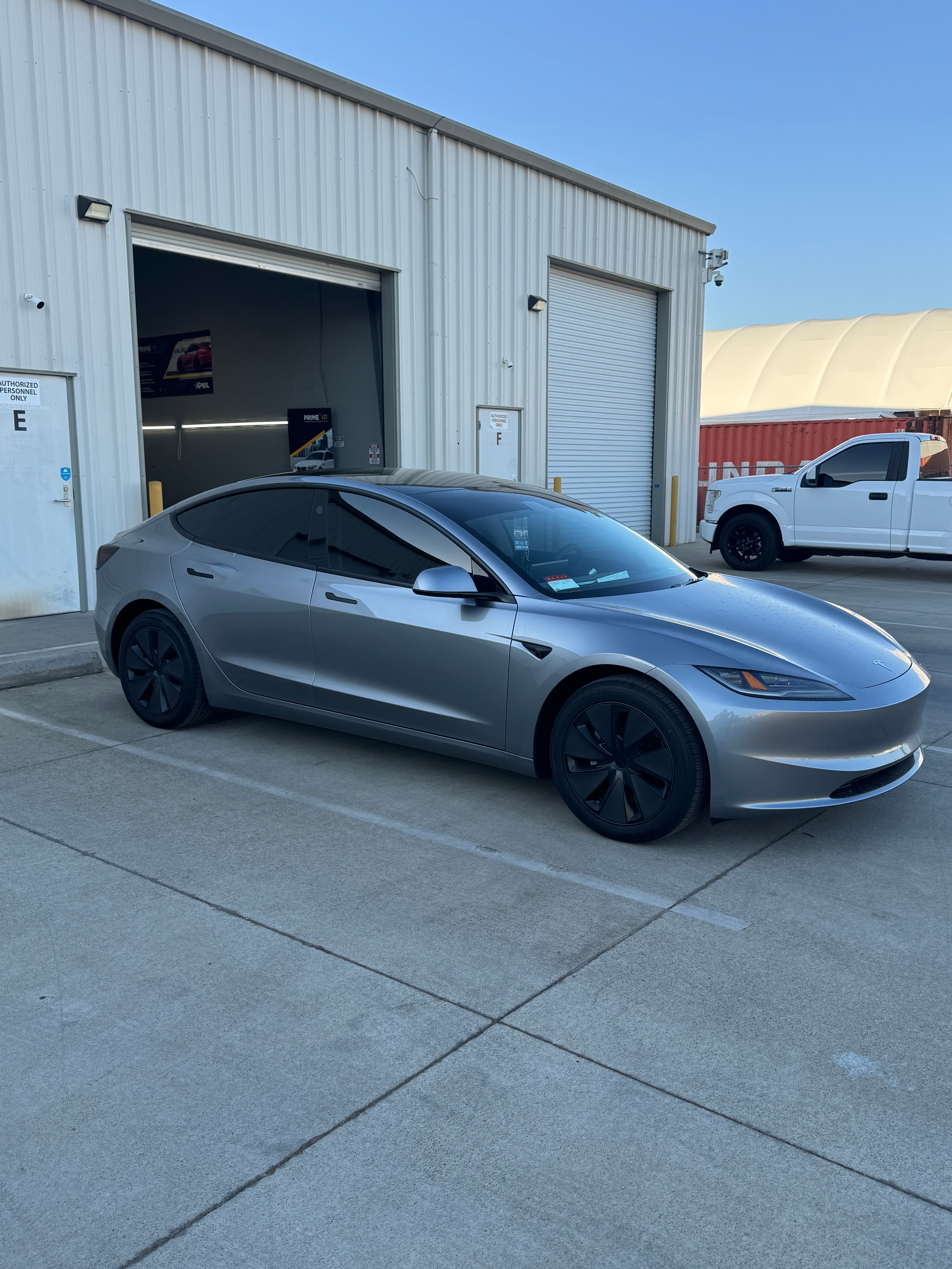 Ceramic coating on silver sports car at Top Tier Tinting Atwater CA