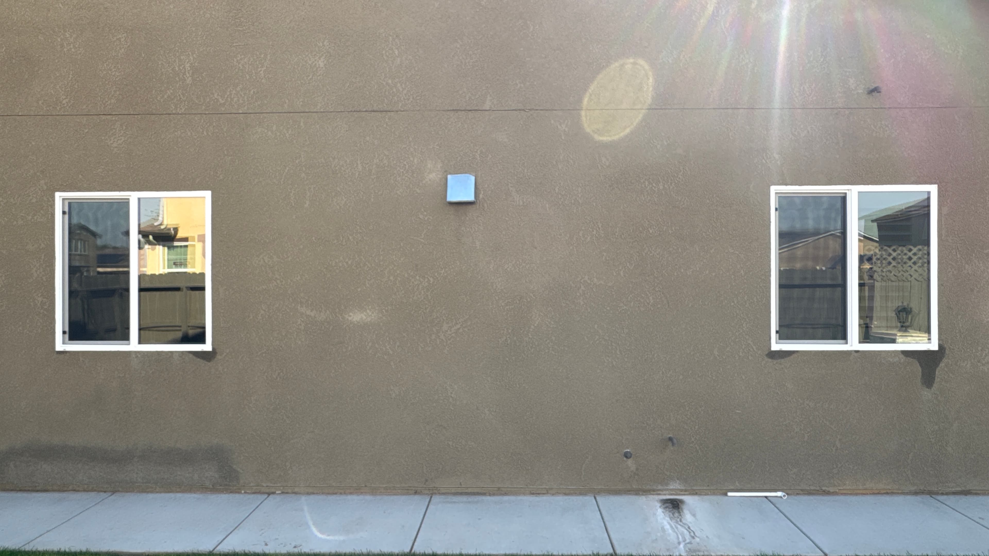 Residential window tint improving privacy on Merced County home